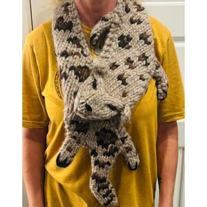 Anthropologie Eugenia Kim Shrewd Stitches Stole Mink Wool Scarf Rare